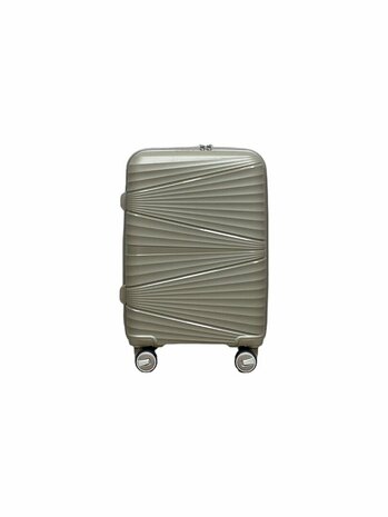 Hand luggage suitcase 55CM Mocha brown - 4 wheels 360 degree spinner