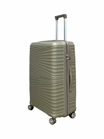 Large suitcase Mocha brown 68cm - up to 28kg - 4 wheels 360 degree spinner