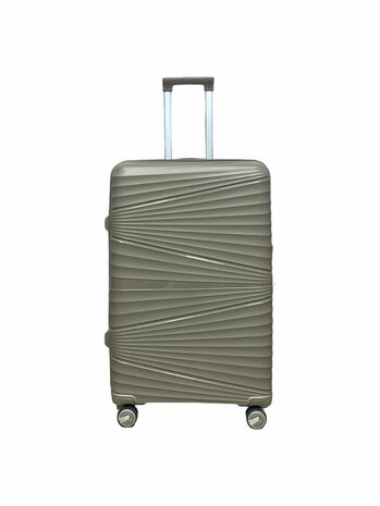 Large suitcase Mocha brown 68cm - up to 28kg - 4 wheels 360 degree spinner