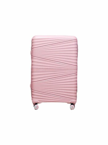 Large suitcase pastel pink 68cm - up to 28kg - 4 wheels 360 degree spinner