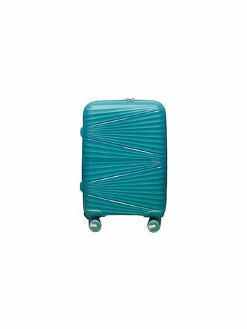 Handbagage koffer 55CM Turquoise groen met 4 wielen 360 graden spinner