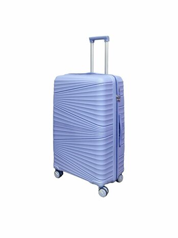 Large XL suitcase light blue 78cm - up to 35kg - 4 wheels 360 degree spinner