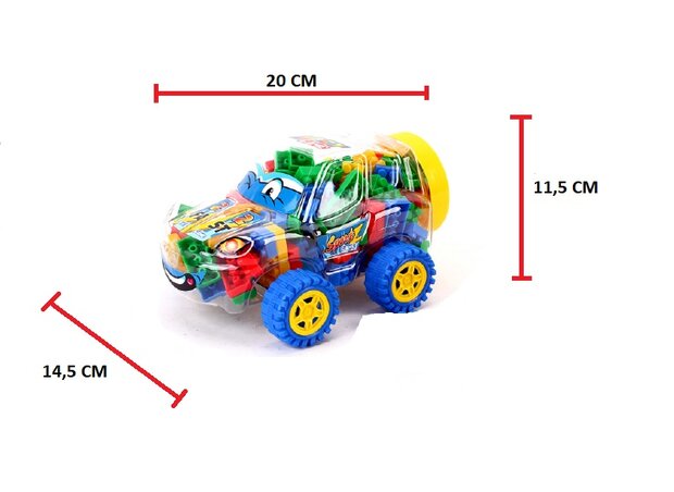 Speelgoed bouwblokjes in auto Box - bouwstenen