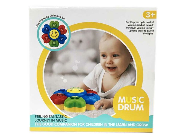 Sunflower Educational Toy Drum For Toddlers- Babies