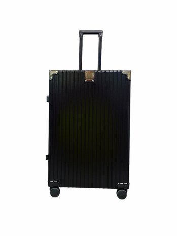 Suitcase set with hard shell, PC ABS aluminum 4 metal corners for protection