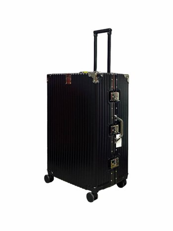 Suitcase set with hard shell, PC ABS aluminum 4 metal corners for protection