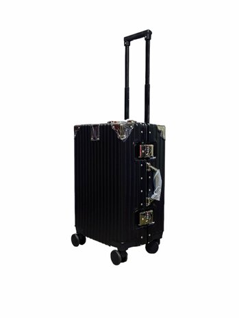 Suitcase set with hard shell, PC ABS aluminum 4 metal corners for protection