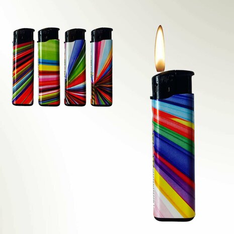 Click lighters 50 pieces - lighter with print mix 