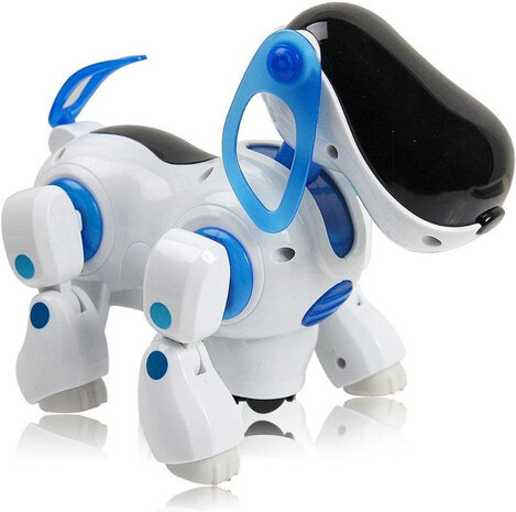 Robot dog LeLe - barks and music - interactive - lights - moves