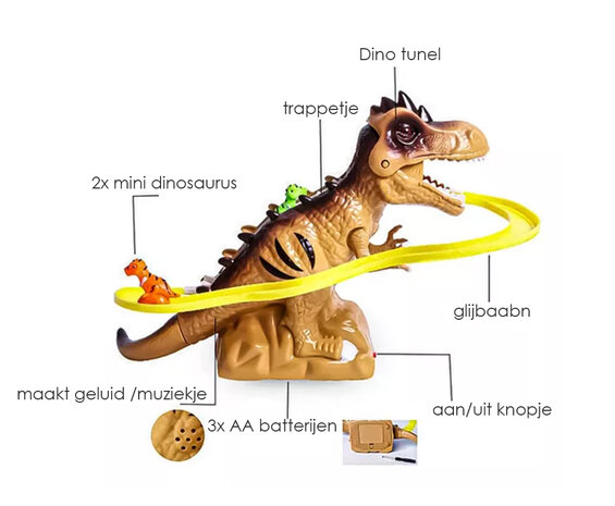 Prehistoric Tunnel - Dinosaurus glijbaan speelgoed