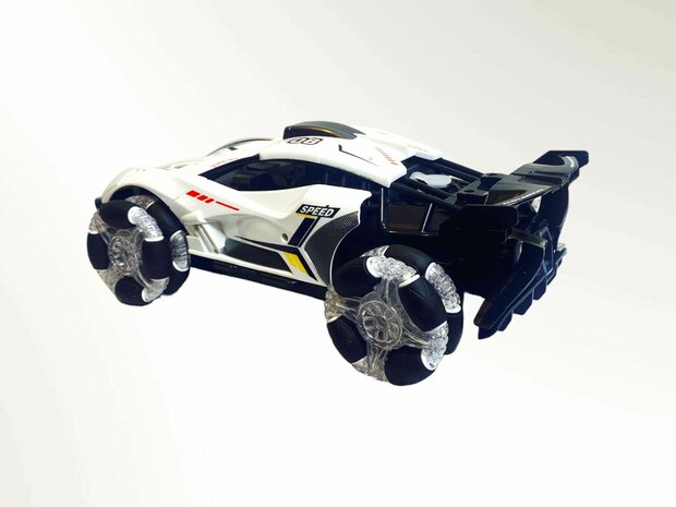 Rc Car 2.4GHZ Burn-out Smoke Car with Real Smoke and LED Lights with Sound and Rechargeable