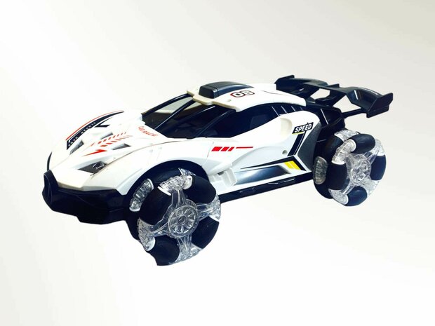 Rc Car 2.4GHZ Burn-out Smoke Car with Real Smoke and LED Lights with Sound and Rechargeable