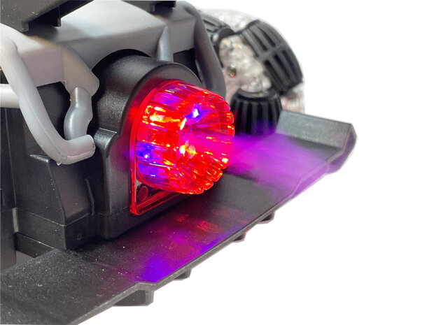 Rc auto 2.4GHZ Burn-out rook auto met echte rook en LED-lichtjes  met Geluid en oplaadbaar w