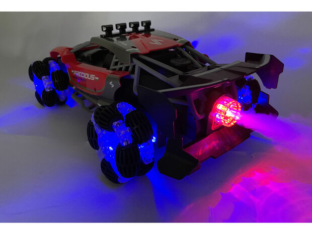 Rc Auto met echte rook - LED-lichtjes en Geluid 2.4Ghz -1:12