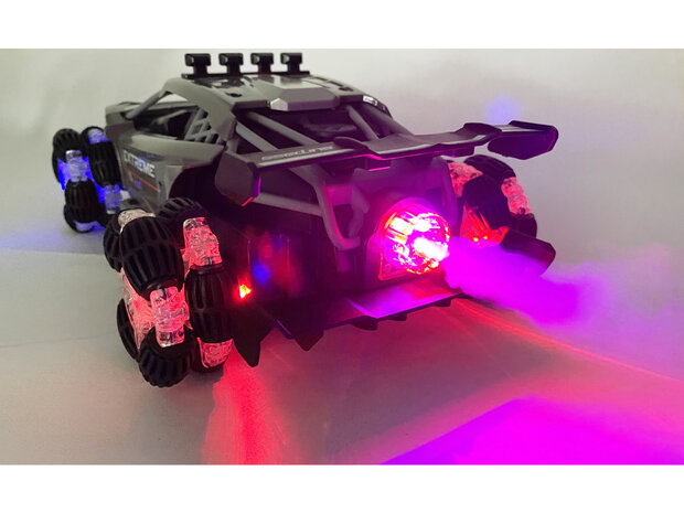 Rc Car with Real Smoke LED Lights and Sound 2.4Ghz -1:12 br