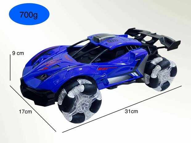 Rc auto met echte rook LED-lichtjes en Geluid 2.4Ghz -1:12 B