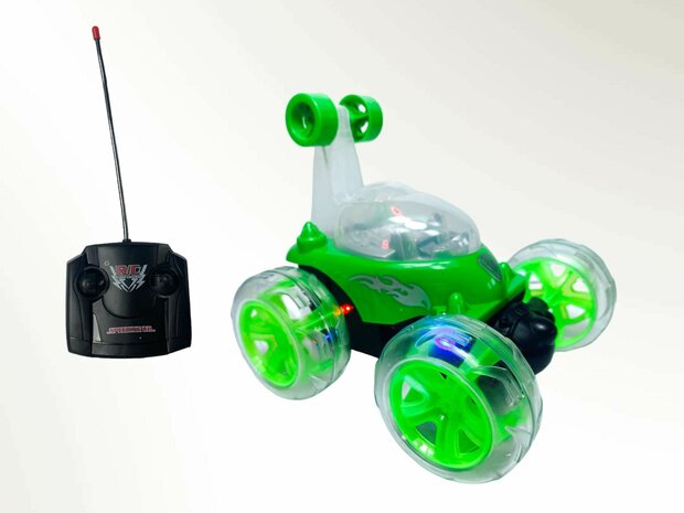 Rc Stunt car - Acrobatische afstand bestuurbaar auto met 360&ordm; draaiende wielen G