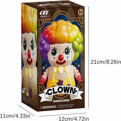 Danceing  CLOWN met geluid en kan bewegen - Special Edition Dansende Circus Clown