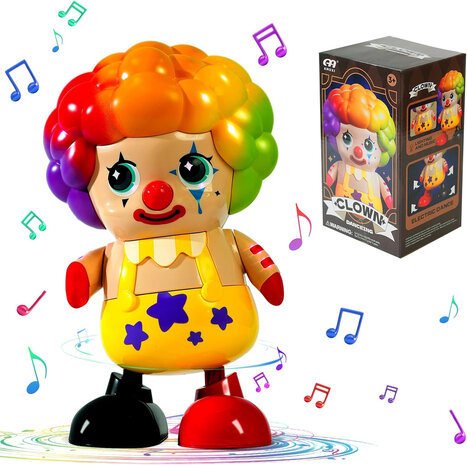 Danceing  CLOWN met geluid en kan bewegen - Special Edition Dansende Circus Clown