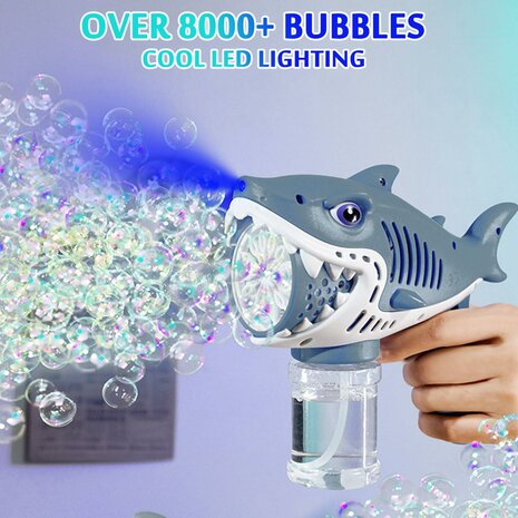 Shark Bubble Gun Toy - Bubble Gun Shark - USB Rechargeable G