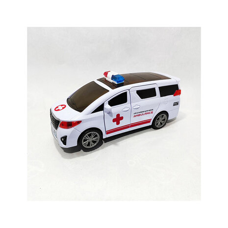 Ambulance Vehicle - toy ambulance with music and colorful lights - self-driving and doors open