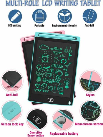 Creative - LCD Writing Board 10 Inch - LCD Drawing Tablet - Drawing Board Children - Children&#039;s Tablet