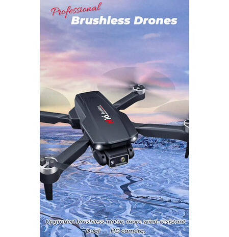 Drone - HD live camera - Brushless motor - opvouwbaar - incl. opbergtas