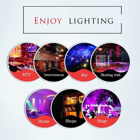 Laser licht - met afstandsbediening - Stage Lighting - Geluid geactiveerd