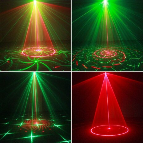 Laser licht - met afstandsbediening - Stage Lighting - Geluid geactiveerd