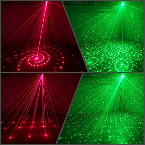 Laser licht - met afstandsbediening - Stage Lighting - Geluid geactiveerd