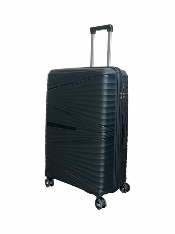 Groot koffer zwart 65cm - tot 28kg - 4 spinner wielen