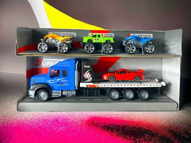 698 Transport Truck set - autotransport vrachtwagen 36.2CM