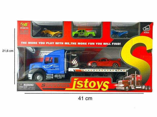 698 Transport Truck set - autotransport vrachtwagen 36.2CM