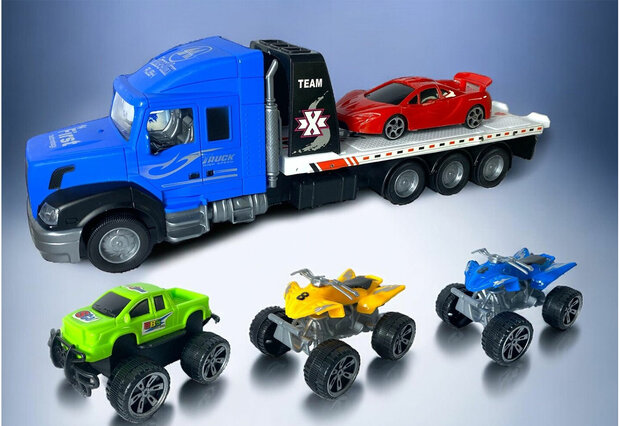 698 Transport Truck set - autotransport vrachtwagen 36.2CM