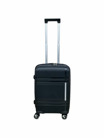 Handbagage koffer 55CM met 4 wielen 360 graden spinner ( zwart )