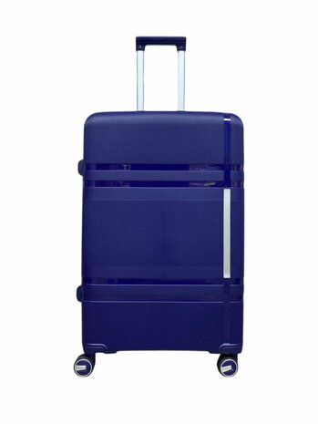 Grote XL koffer 75cm - tot 35kg - 4 wielen 360 graden spinner - donkerblauw -&nbsp;100% Polypropyleen - 2025 Edition