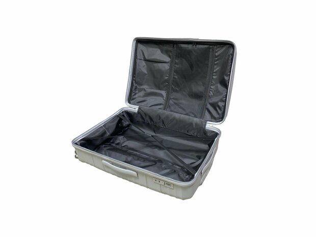Groot XL koffer - Grijs - 75cm - tot 35kg - 4 wielen 360 graden spinner