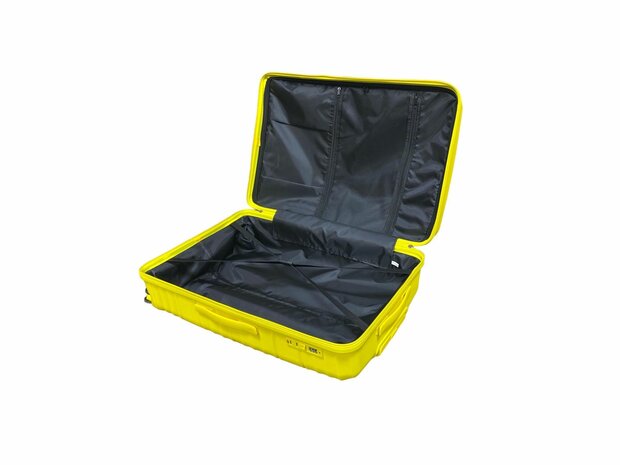 Handbagage koffer 55CM Geel - 4 wielen 360 graden spinner