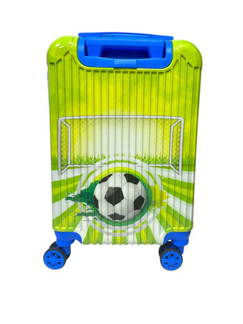 KinderKoffer - Voetbal Print - Handbagage - 37L - cijferslot