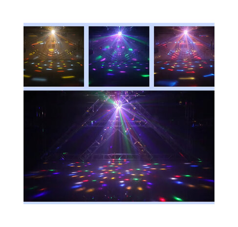 Discobal - Stage Ktv - Disco Roterende Led bal 43CM - Audio Control - Afstandsbediening