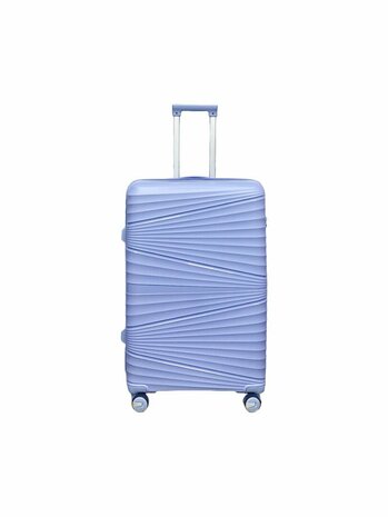 Koffer - PP Reiskoffer met Cijferslot - Saffier Blauw  - Siliconen - 106L - 75 cm