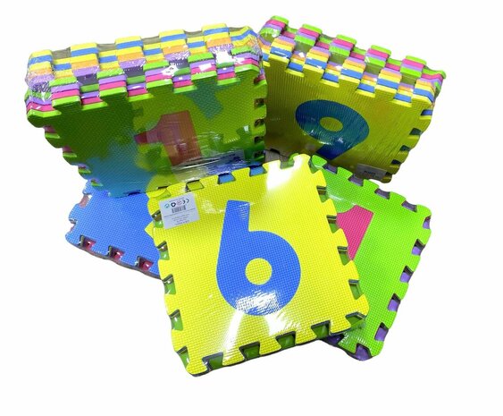 Puzzelmat kinderen -foam Letter -  9 tegels - 30x30x1cm 