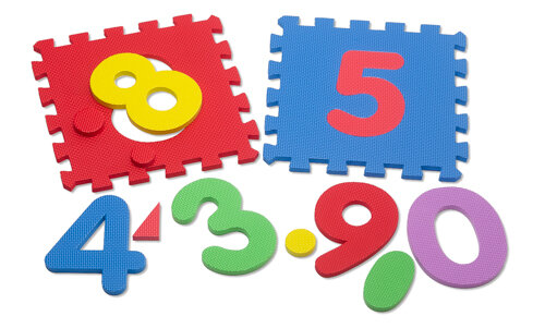 Puzzelmat kinderen -foam Letter -  9 tegels - 30x30x1cm 