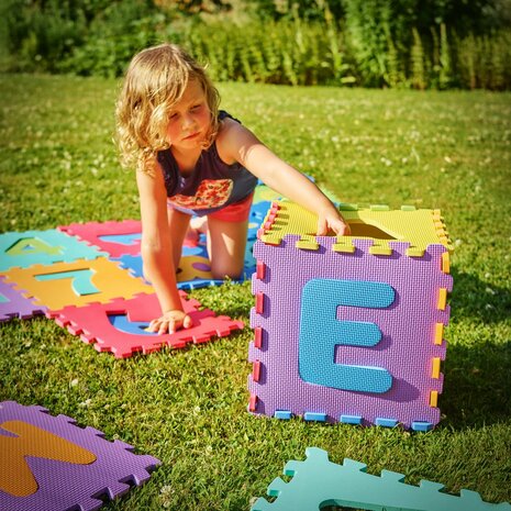 Puzzelmat kinderen -foam Letter -  9 tegels - 30x30x1cm 