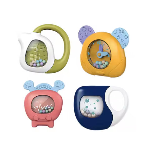 Baby rammelaar - set van 4 stuks - Bijtring - baby speelgoed