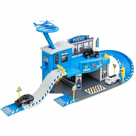 Police Station - politiebureau garage set - 50 onderdelen - 65 CM