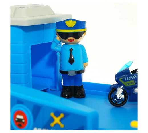 Police Garage DIY Set - XXL politiebureau garage - 82-delig set 86.5CM