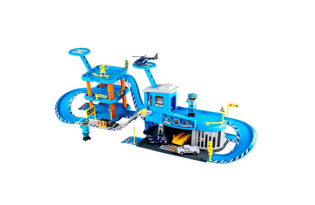 Police Garage DIY Set - XXL politiebureau garage - 82-delig set 86.5CM