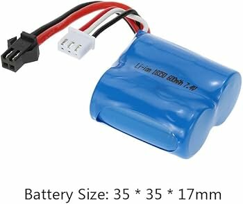 Rc boot accu voor o.a. H100 - H102 - H106 - 7.4V 600mAh Li-ion battery rc boat