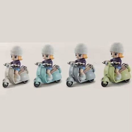 Motor Tide Flow Car - Toy Scooter with Light and Sound - bump&amp;go - incl. figure